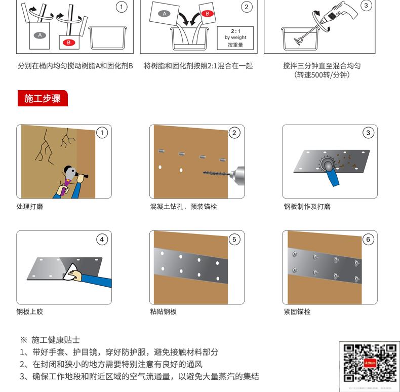 包钢梁河粘钢加固施工过程